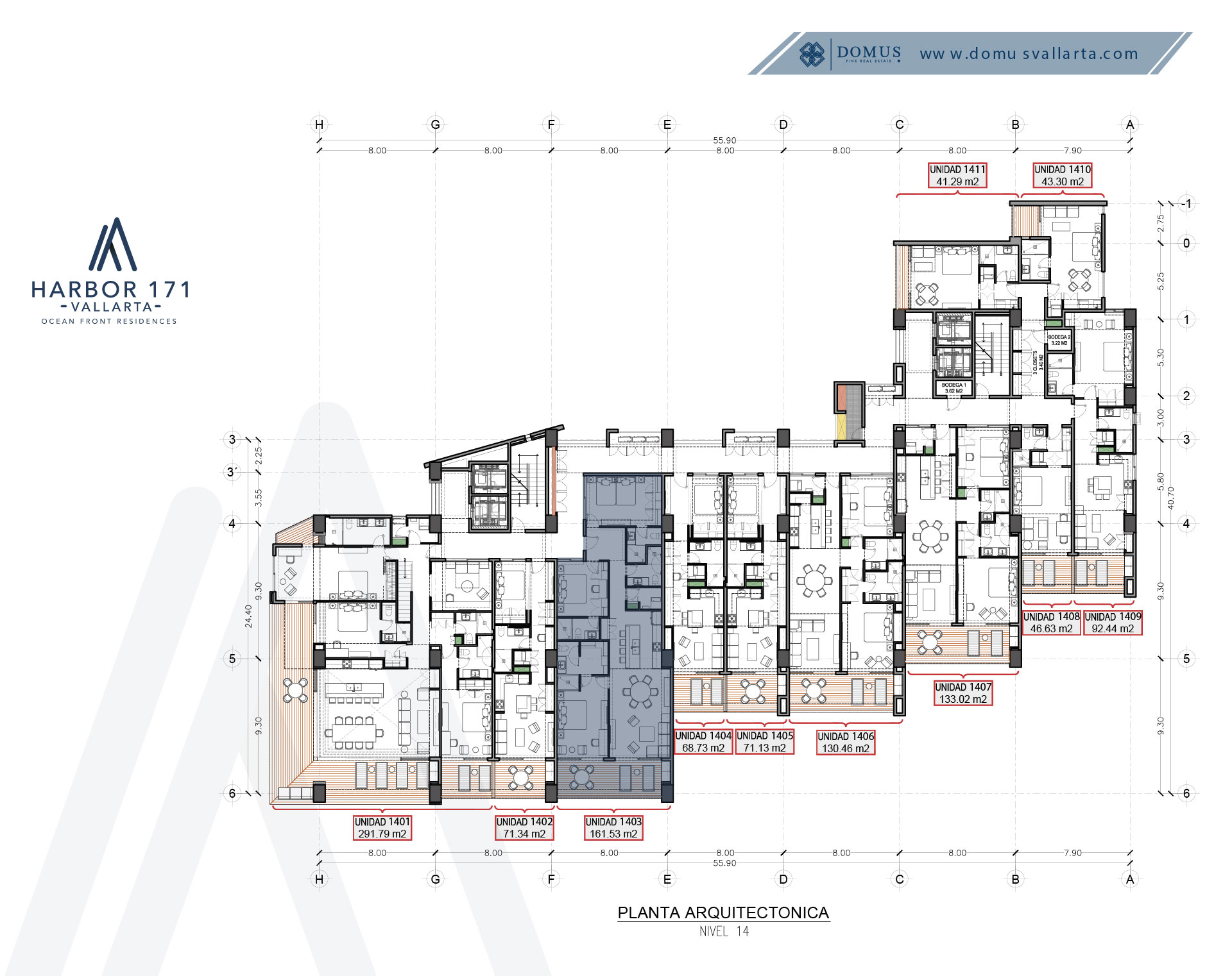 Unit 1403 Floor - Harbor 171