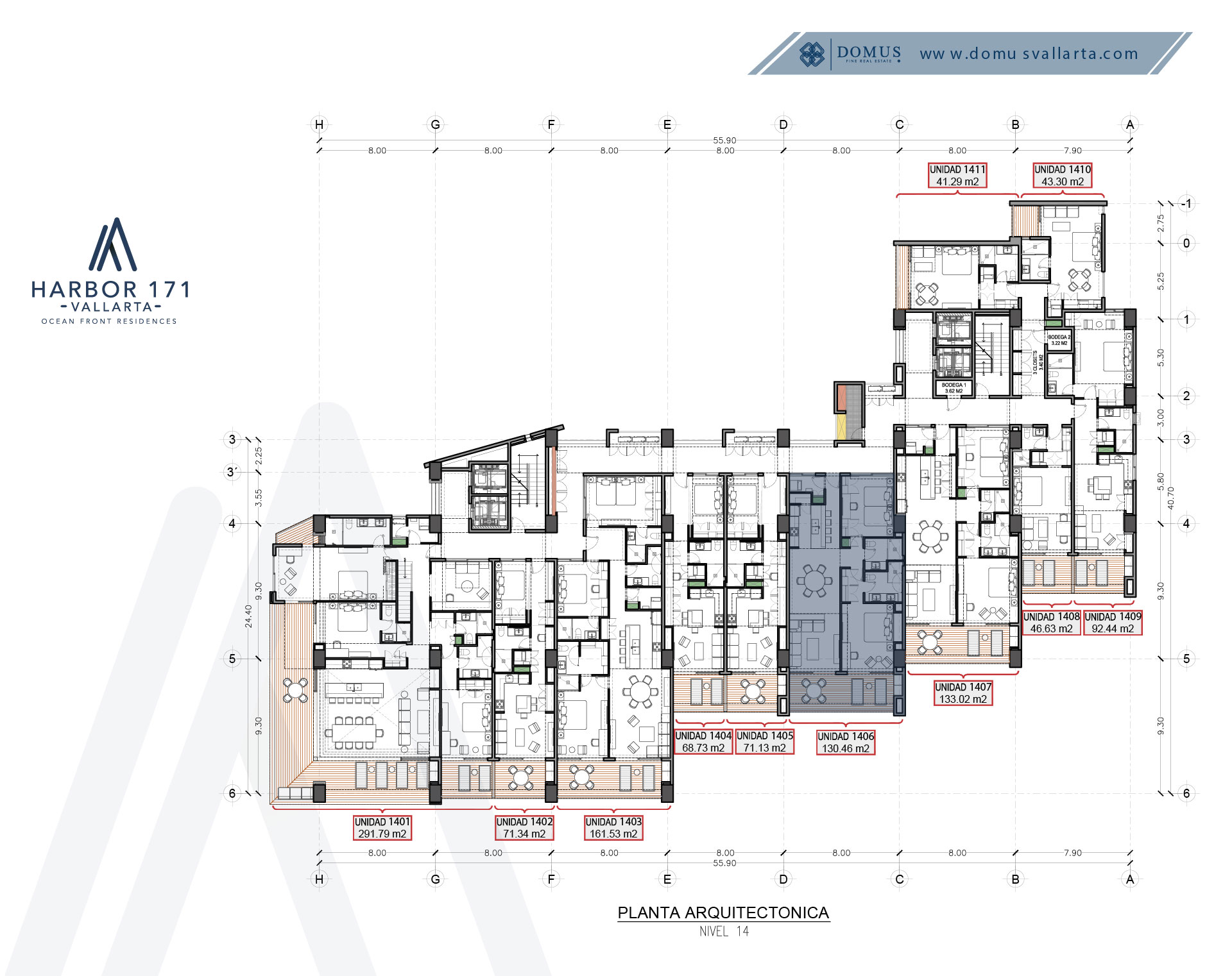 Unit 1406 Floor - Harbor 171