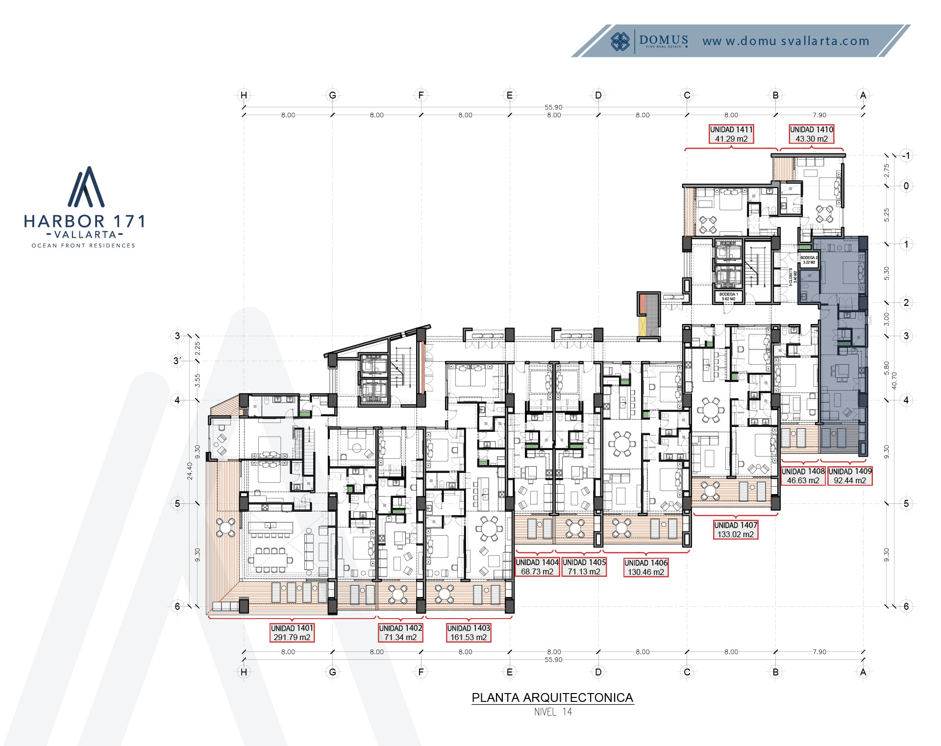 Unit 1409 Floor - Harbor 171
