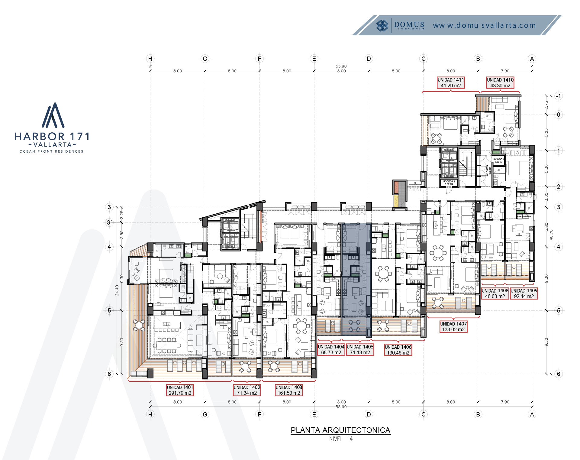 Unit 1405 Floor - Harbor 171