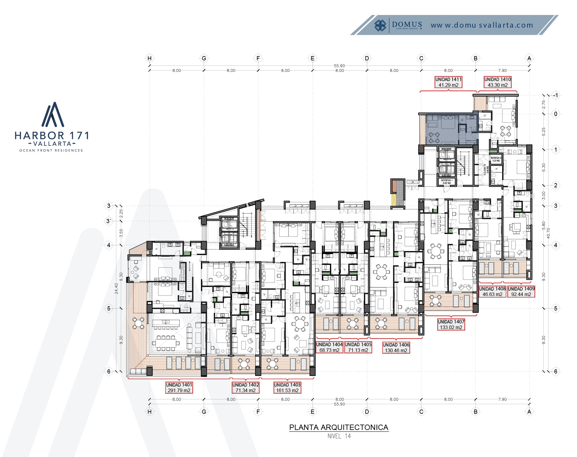 Unit 1411 Floor - Harbor 171