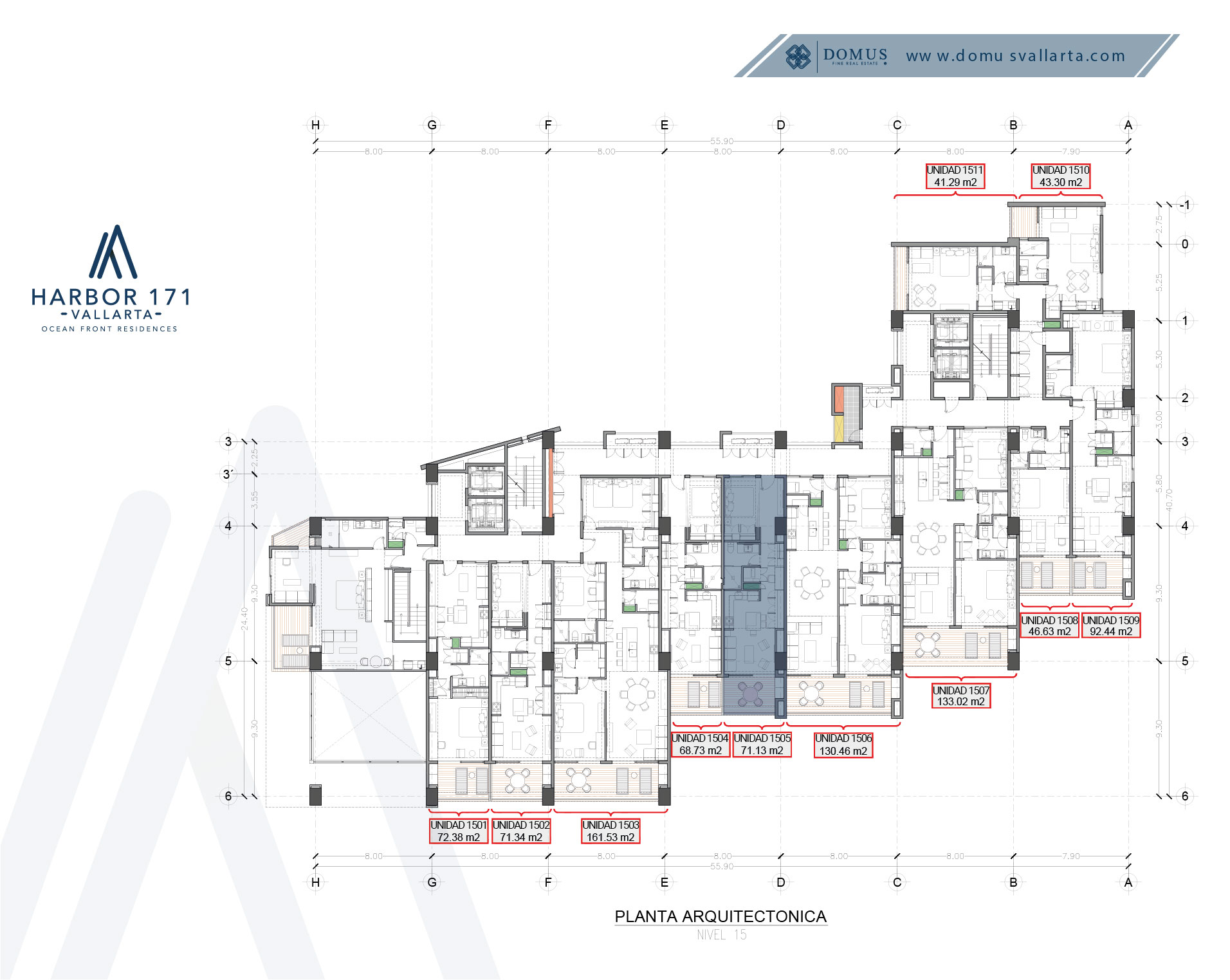 Unit 1505 Floor - Harbor 171