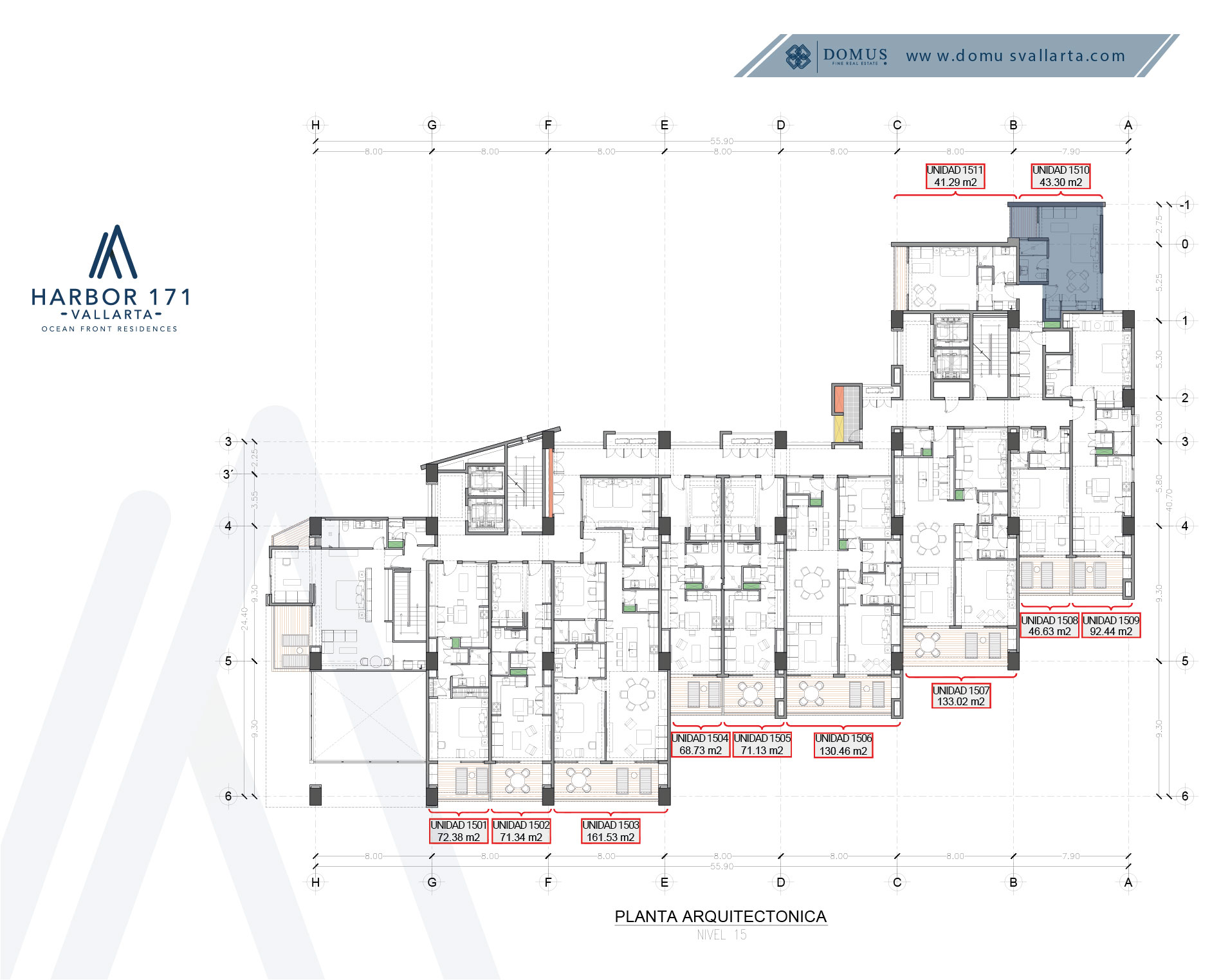 Unit 1510 Floor - Harbor 171