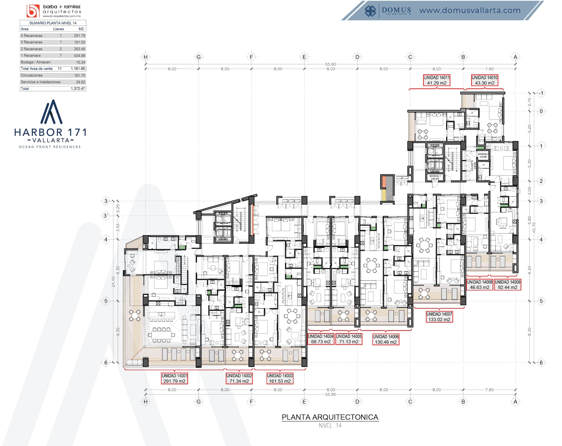 Harbor 171 floor 14 blueprint