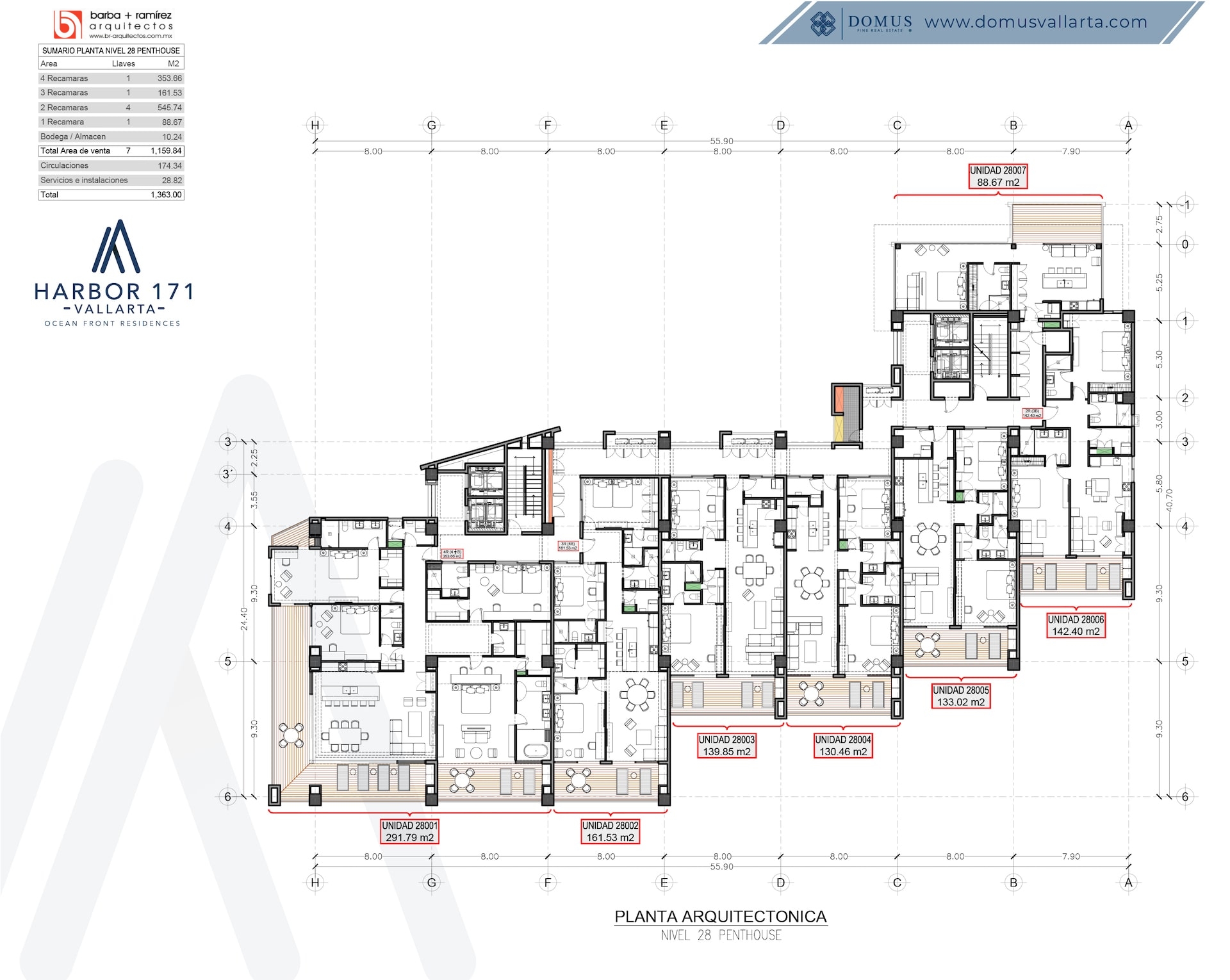 Harbor 171 floor 28 blueprint