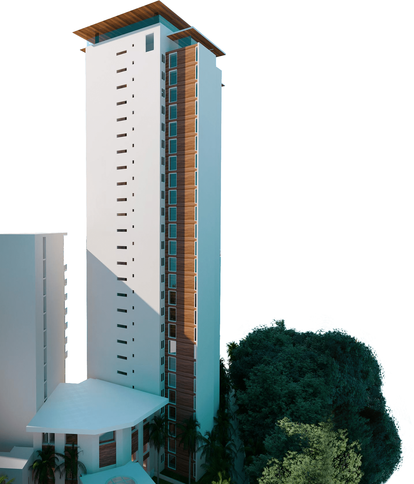 Harbor 171 North Tower, Back view