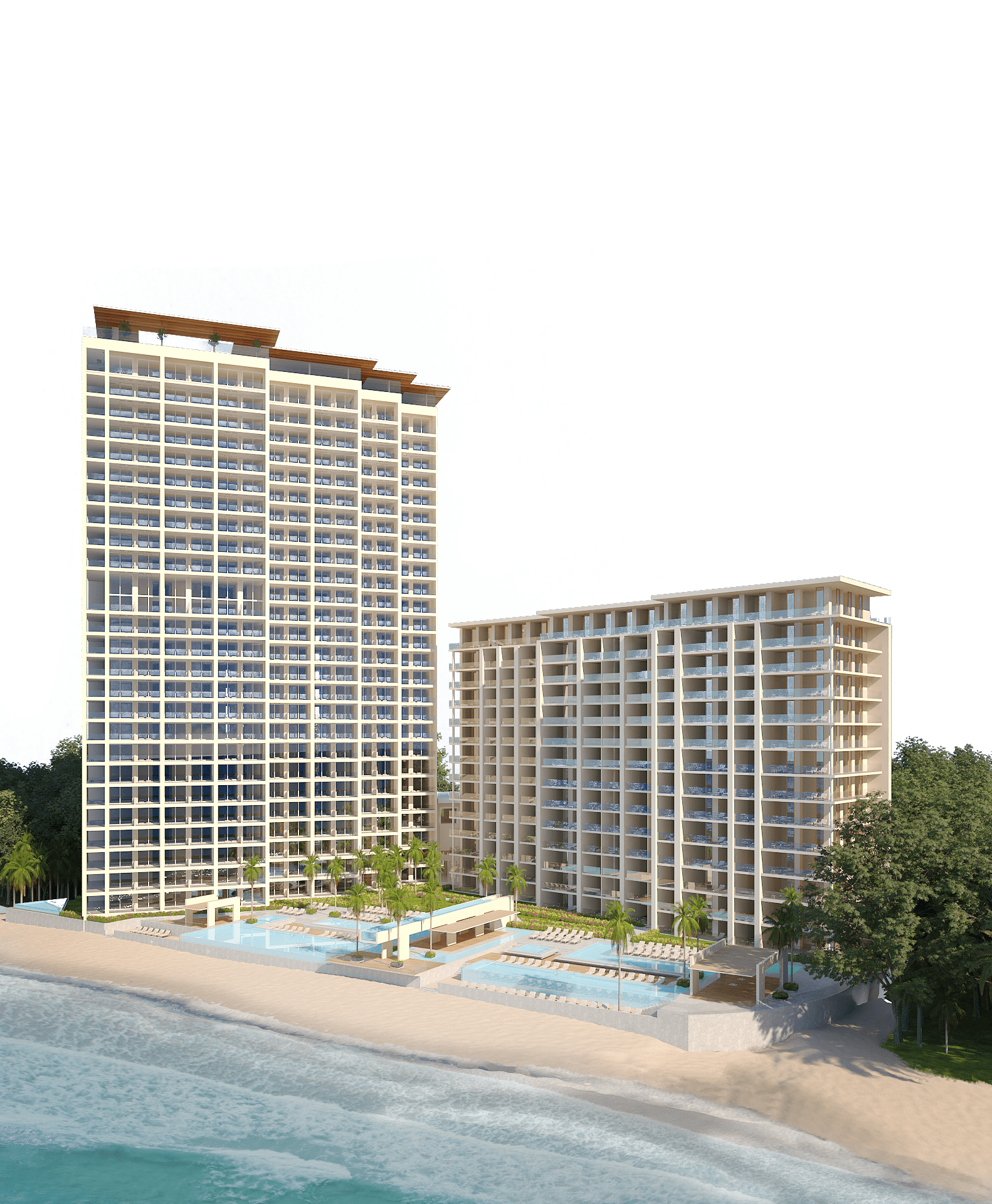 Harbor 171 North Tower, Front view